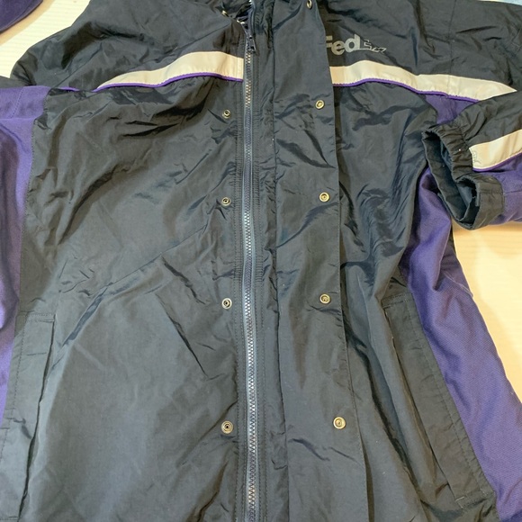 FedEx Stan Herman Winter Coat Reflective Uniform Mens Size XL Black Hooded. - Picture 3 of 13